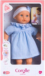 Corolle Muñeca Bebé Calin Milly - Muñeca azul 30cm para niños