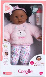 Corolle muñeca bebé Calin Caroline 30cm - muñeca con chupete y biberón