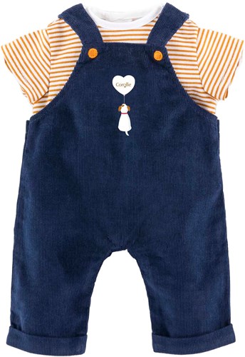 Corolle ropa para muñeca peto y camiseta 30cm - set de ropa para muñeca
