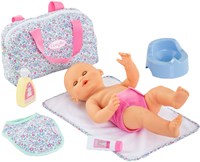 Corolle accesorios pañal set flores muñeca bebé - bolsa pañal muñecas 36cm-3
