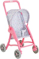 Corolle carrito muñeca bebé flores rosa - carrito 30cm-2