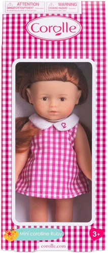 Muñeca bebé Corolle Mini Corolline Ruby con vestido de cuadros - muñeca de juguete
