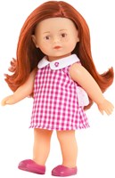 Muñeca bebé Corolle Mini Corolline Ruby con vestido de cuadros - muñeca de juguete-2