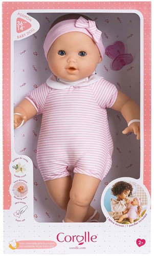 Corolle Muñeca Bebé Grande Rosa - 36cm - Muñeca de Cuerpo Suave Juguete