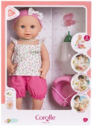 Corolle muñeca bebé bebe y hace pipí Emma 36cm con accesorios