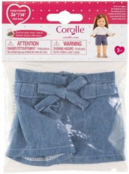 Corolle ropa para muñeca shorts vaqueros con lazo para muñeca 36cm denim