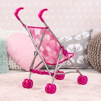 Bayer Chic 2000 carrito de muñecas rosa - cochecito resistente para muñecas-3