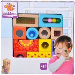 Eichhorn bloques de construcción con sonido - juguete de madera para niños