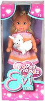 Planet Happy muñeca Evi amigas de mascotas muñeca rosa 12 cm-3
