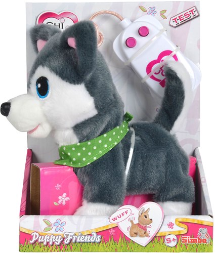 Simba perro de juguete Chi Chi Love Puppy Friends con mando a distancia 20cm