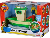 Simba Sam el Bombero barco de pesca juguete con figura - Charlie