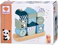Eichhorn puzzle apilable de madera panda - juguete educativo 15 piezas-2