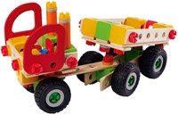 Eichhorn Constructor set de construcción camión - juguete de madera 135 piezas