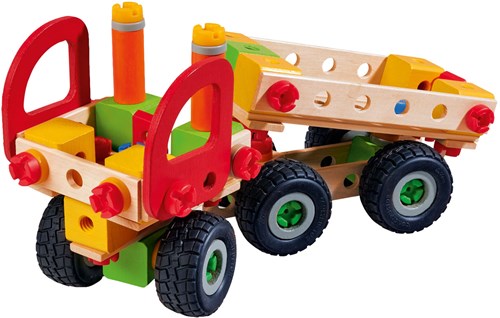 Eichhorn Constructor set de construcción camión - juguete de madera 135 piezas-3