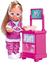 Muñeca mini veterinaria set de juego con accesorios y cachorros-2