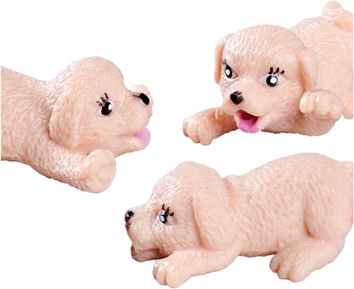 Muñeca mini veterinaria set de juego con accesorios y cachorros-3