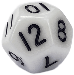 Learn Well Dados números blancos con puntos negros 18mm por 10 piezas