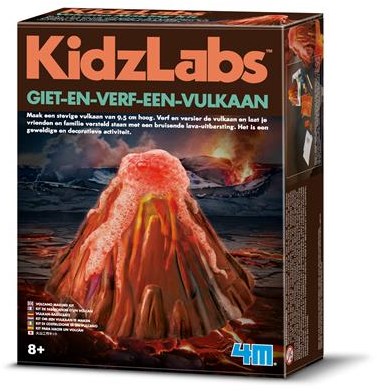 4M KidzLabs set volcán para verter y pintar juguete educativo-3