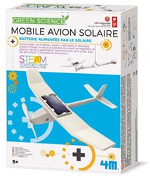 4M Green Science juguete - Móvil avión solar educativo