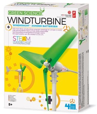 4M set de construcción de turbina eólica - Kidzlabs Green Science Eco-Engineering juguete-3