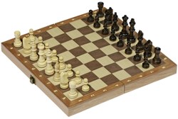 Goki 56921 Tablero de ajedrez sencillo Juego de ajedrez para viaje