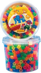 Hama cuentas para planchar maxi caja mezcla neón - 600 piezas juguete creativo