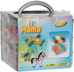 Hama Strijkkralenset in Sorteerbak, 6000st.