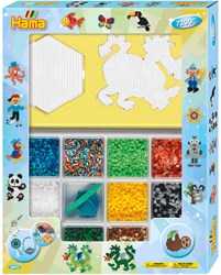 Hama Caja Regalo de Cuentas para Planchar - 7200 piezas - Juguete Creativo