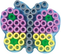 Hama tablero maxi cuentas para planchar mariposa - juguete creativo transparente-2