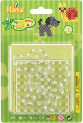 Hama bases maxi para cuentas de planchar - cuadrado & perro - placas creativas