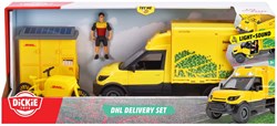 Dickie set vehículo de reparto DHL con luces y sonidos - juguete repartidor