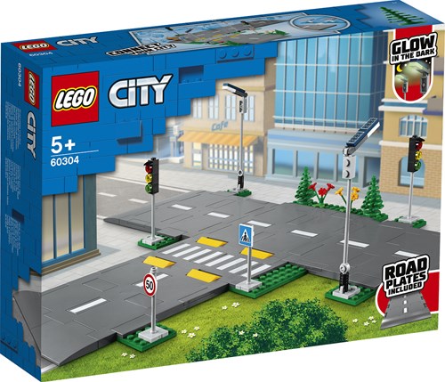 LEGO City set de construcción placas de carretera con semáforos - 60304