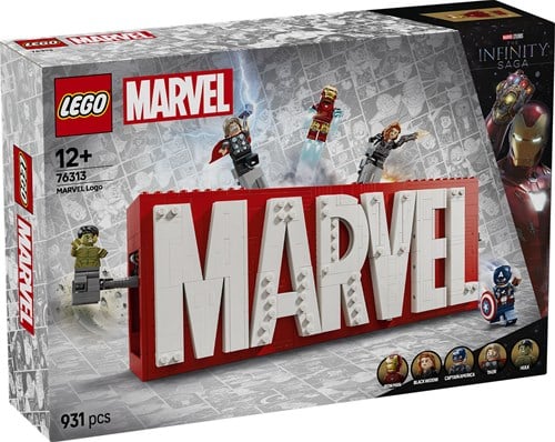 LEGO Super Heroes 76313 Marvel Logo en Minifiguren