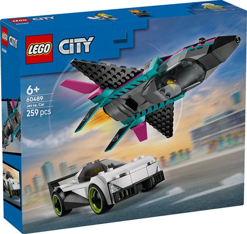 LEGO City juguete Jet vs. Coche de carreras set de carreras