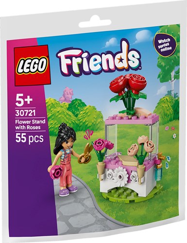 LEGO puesto de flores rosas set de construcción para niños y juego creativo