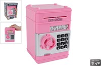 Van Manen caja fuerte de juguete con código secreto rosa 19,5cm