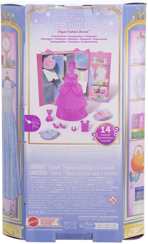Fisher-Price muñeca Disney Princess sorpresa de moda Cenicienta con accesorios-3