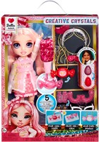 Rainbow High muñeca de moda Bella - accesorios creativos de cristal rosa