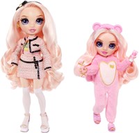 Muñeca fashion Rainbow High junior high fiesta pijama Bella rosa 23 cm juguete-3
