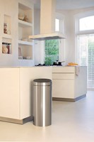 Brabantia cubo de basura Touch Bin 30L acero mate antihuellas-2