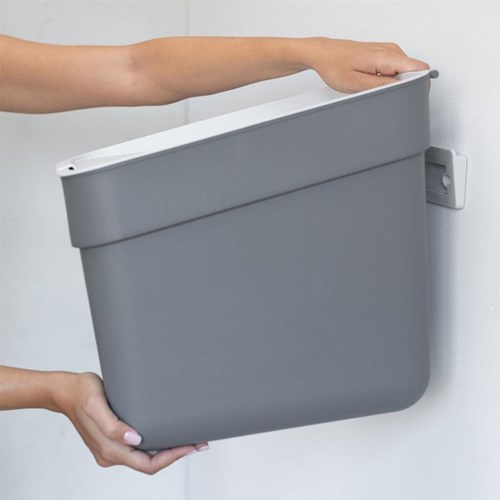 Curver cubo de basura Ready to Collect 20L verde gris claro - plástico sostenible-2