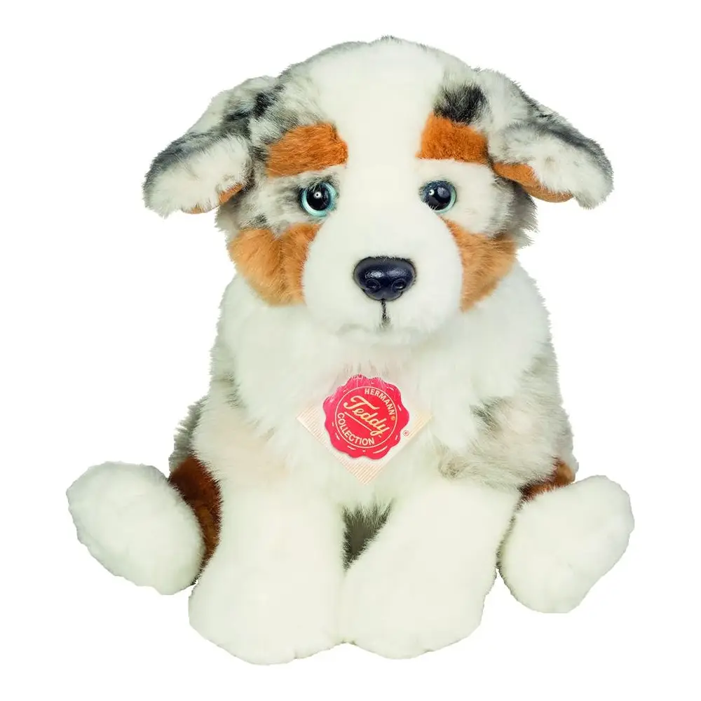 Hermann Teddy peluche perro cachorro Australian Shepherd sentado 22 cm suave