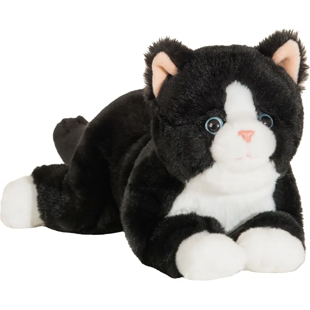Hermann Teddy peluche gato negro blanco 30 cm calidad premium