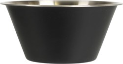 Bol de acero inoxidable negro ensaladera 1950ml diseño moderno