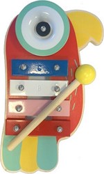 Simply xilófono de madera loro - juguete musical colorido para niños