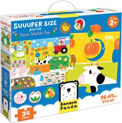 Banana Panda Super Size Puzzle Match the Farm Fun 2+