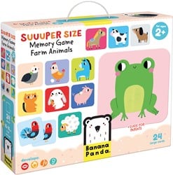 Banana Panda super size memo juego de granja de animales 2+