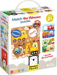 Banana Panda Puzzle Encuentra el Mismo Vehículo 2+