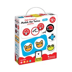 Banana Panda Rompecabezas de alto contraste Encuentra a los gemelos 12m+