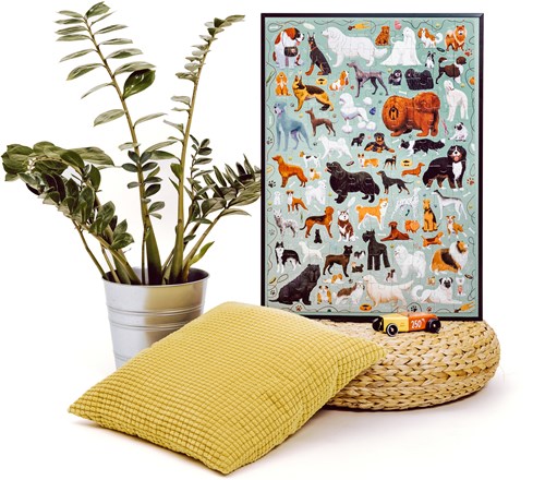 Banana Panda Puzzle love dogs (100 piezas)-3